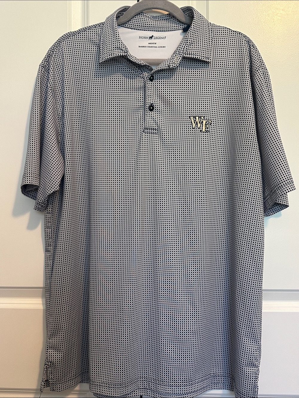 Horn Legend Wake Forest Men Sz Medium Polo Golf Short Sleeve Shirt